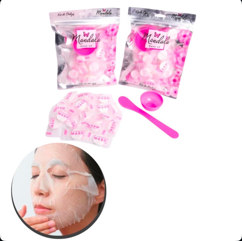 Kit c/ 20 Máscaras Desidratadas Skin Care Mandala  FP-167
