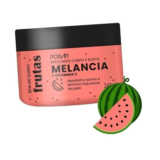 Esfoliante Melancia Corpo e Rosto Poran