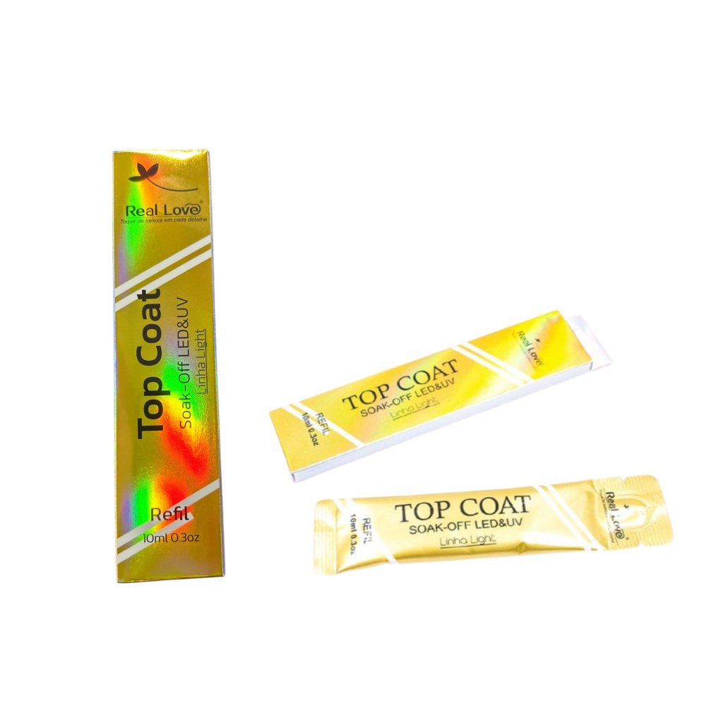Refil Top Coat Linha Light Real Love 