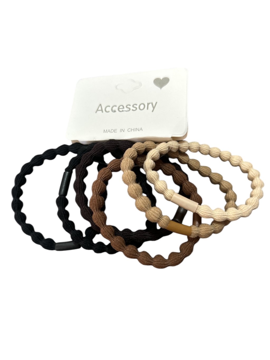 Kit 6 Elásticos Cabelo Grosso Sortidos Acessory 