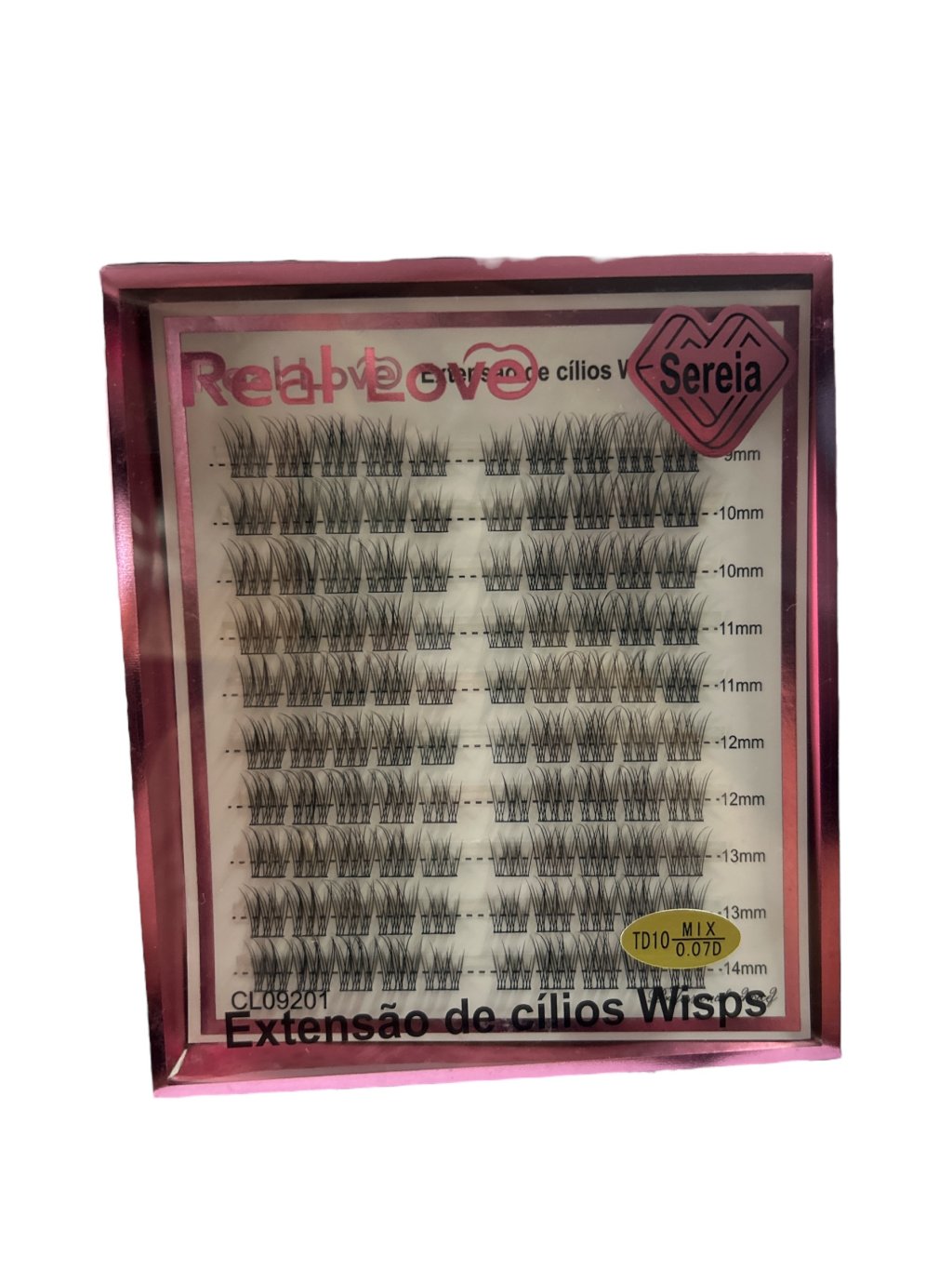 CL0775A Kit Extensão de Cílios Wisps Fio a Fio Sereia Real Love 