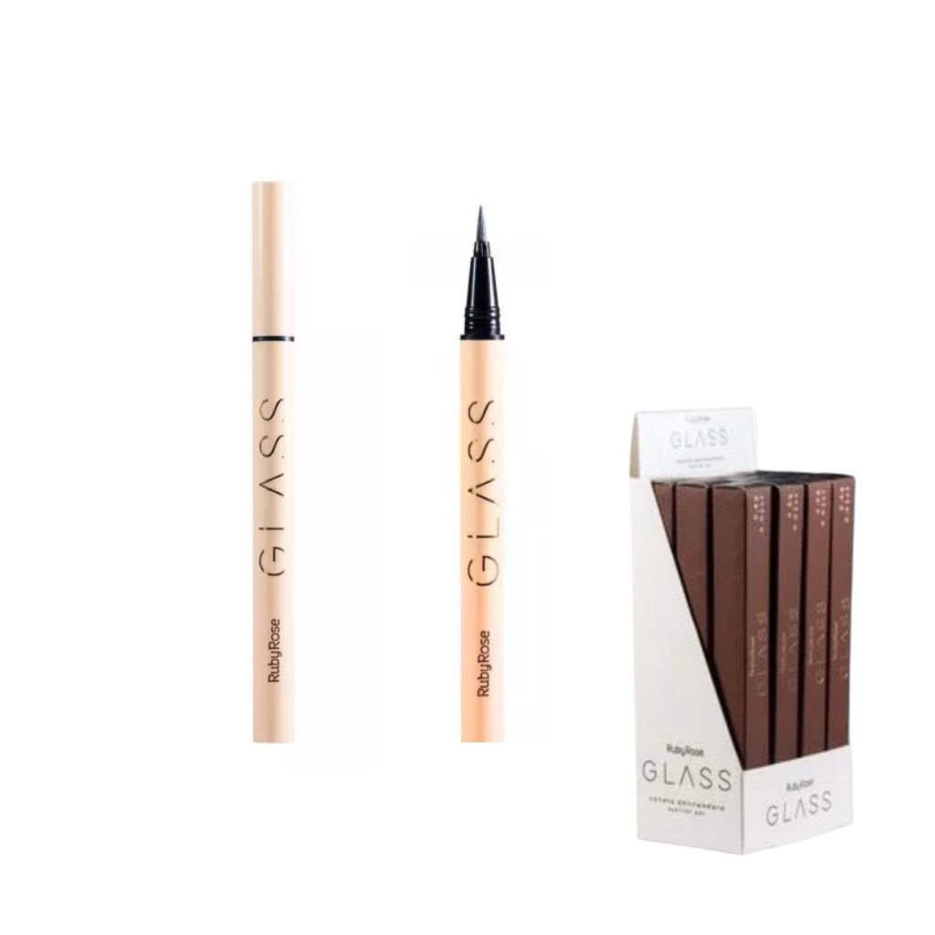 Caneta Delineadora Preta Glass Ruby Rose HB-524