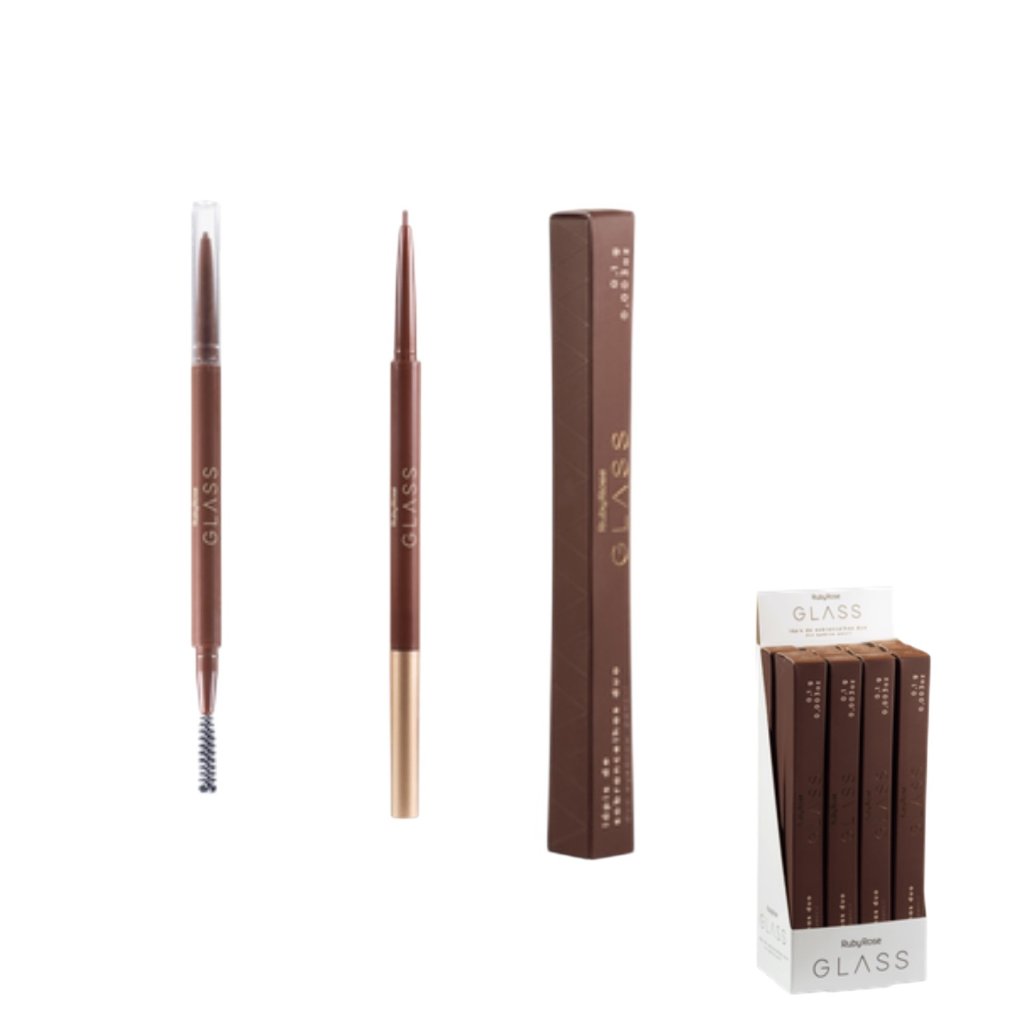 Lápis de Sobrancelhas Duo Claro Glass Ruby Rose 