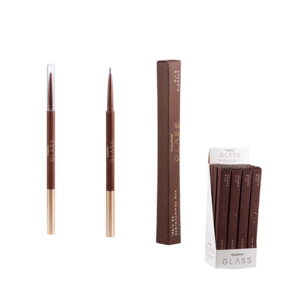 Lápis de Sobrancelhas Duo Escuro Glass Ruby Rose 