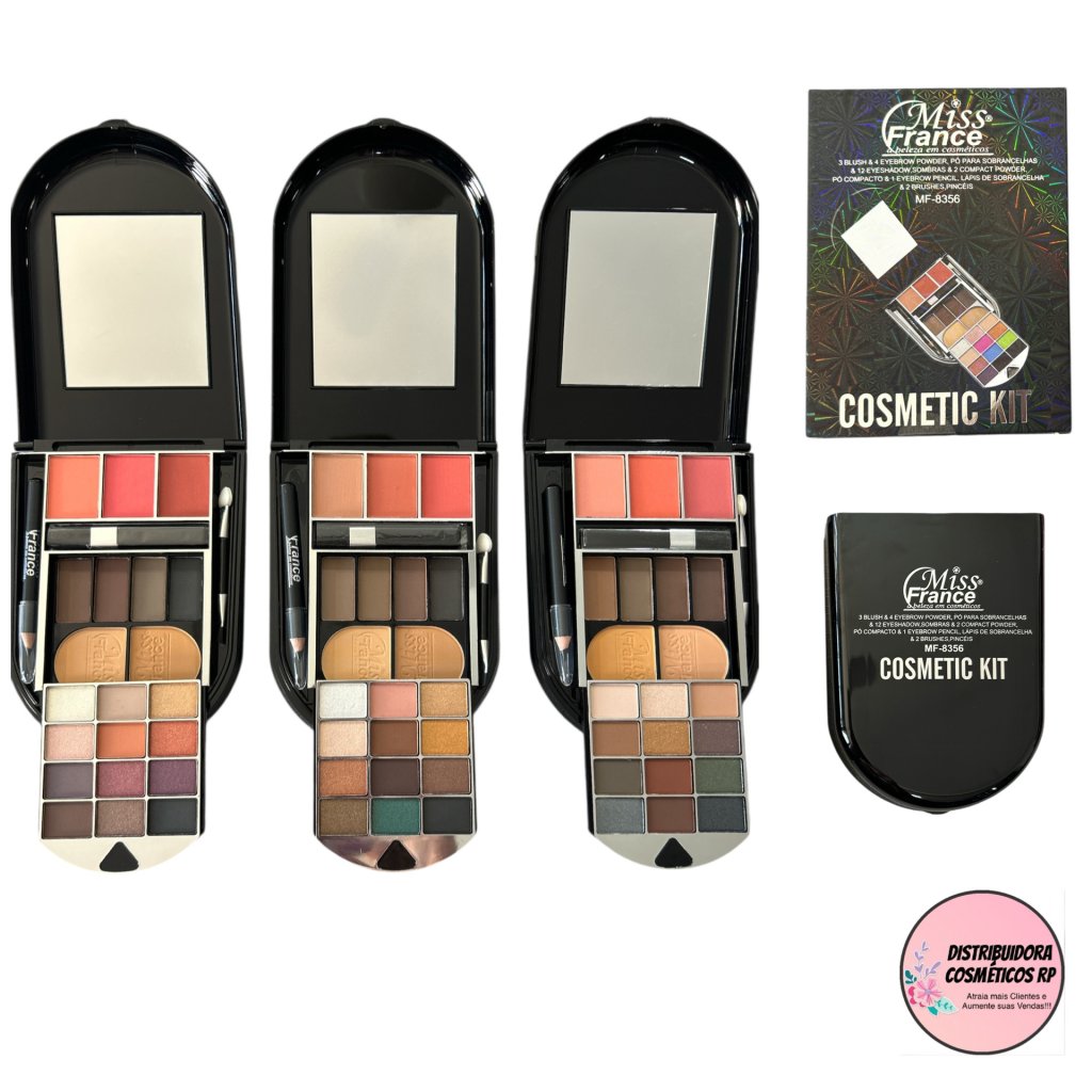  Estojo Maquiagem Oval Miss France