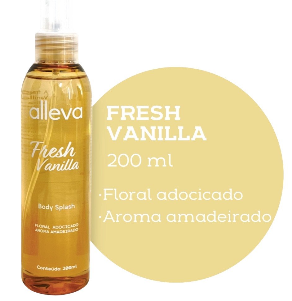 Body Splash Fresh Vanilla Alleva 200ml