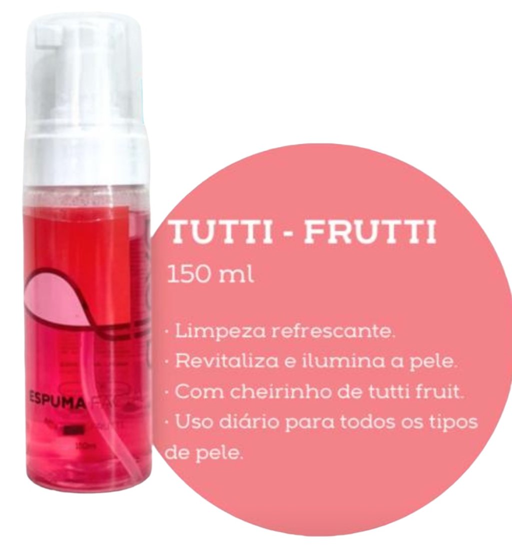 Sabonete Espuma Facial Tutti-Fruti Alleva 150ml