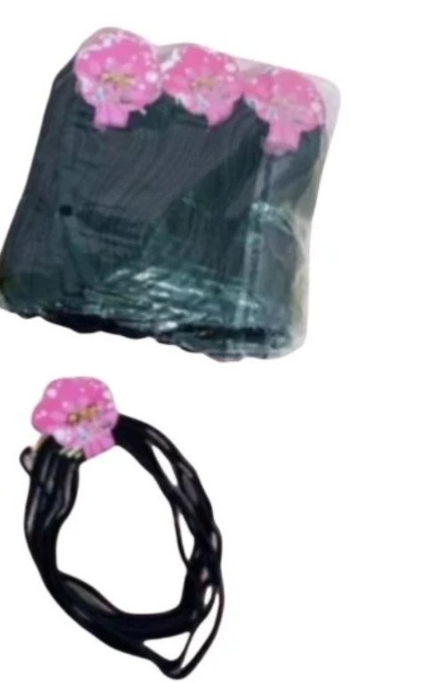 Kit 6 Tiara Elástico Só Preta Mey Brasil