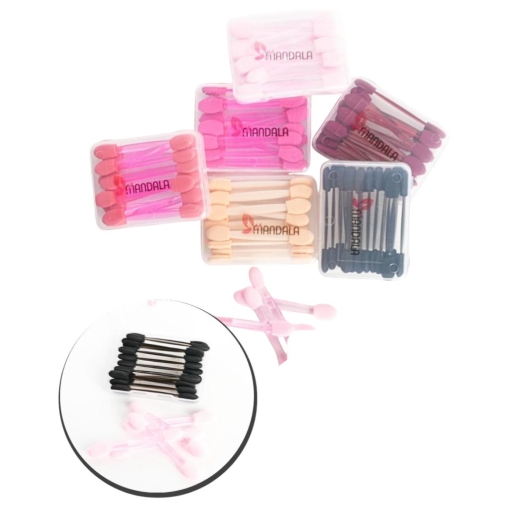 MM5543 Kit com 12 Pincéis de Sombra Descartável Mandala