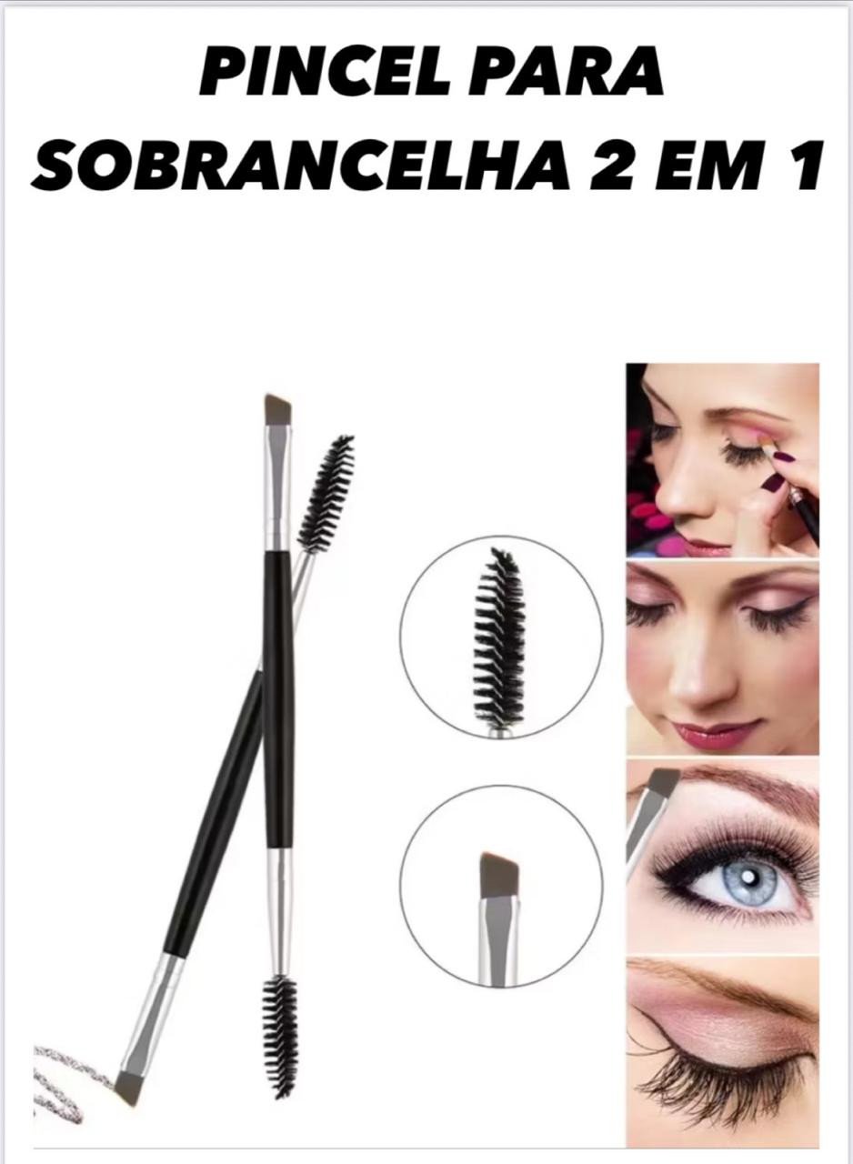 STS06 Pincel Chanfrado Duplo Sobrancelhas Amor Belem