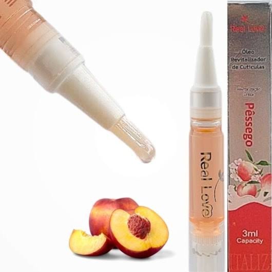 Caneta Óleo Revitalizador de Cutículas Real Love Pessego