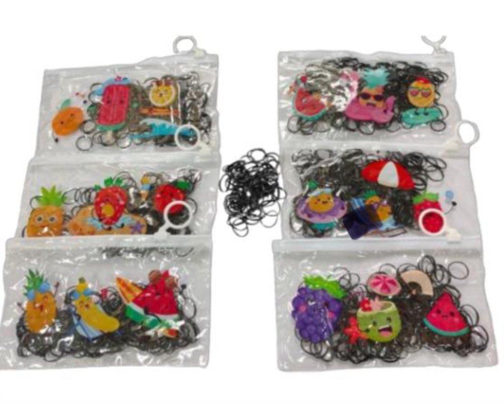 QBM206 Kit c/Elásticos de Silicone Preto