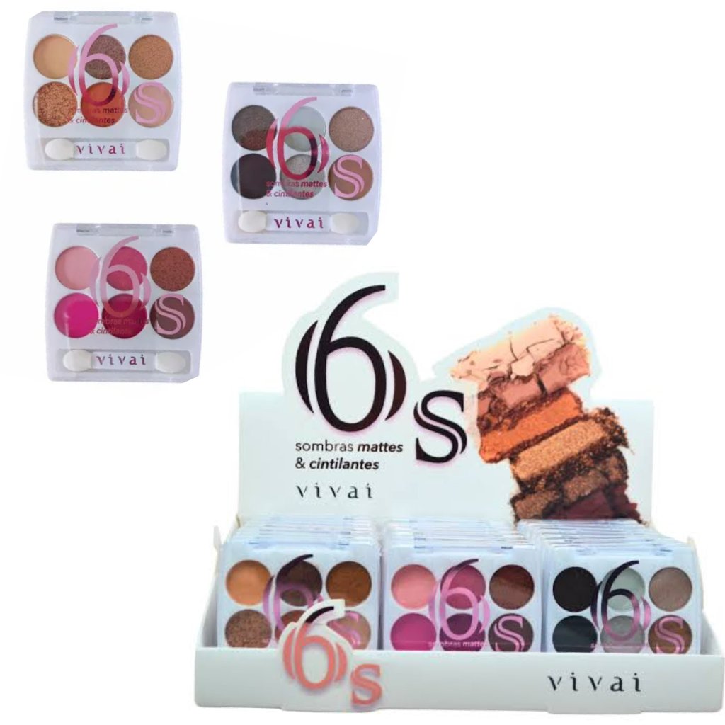 4072 Paleta de Sombras 6 cores Vivai