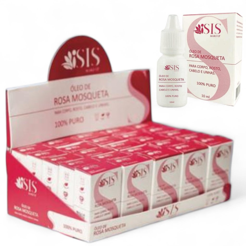Óleo de Rosa Mosqueta 100%puro 10ml Isis Make-up 