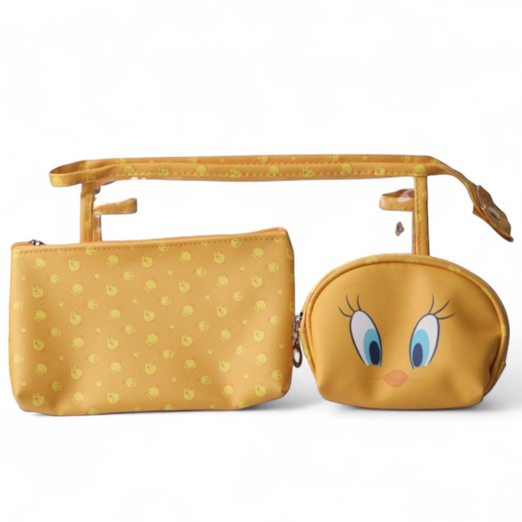 Kit 3 Necessarie de Maquiagem Tweety Miss Frandy 