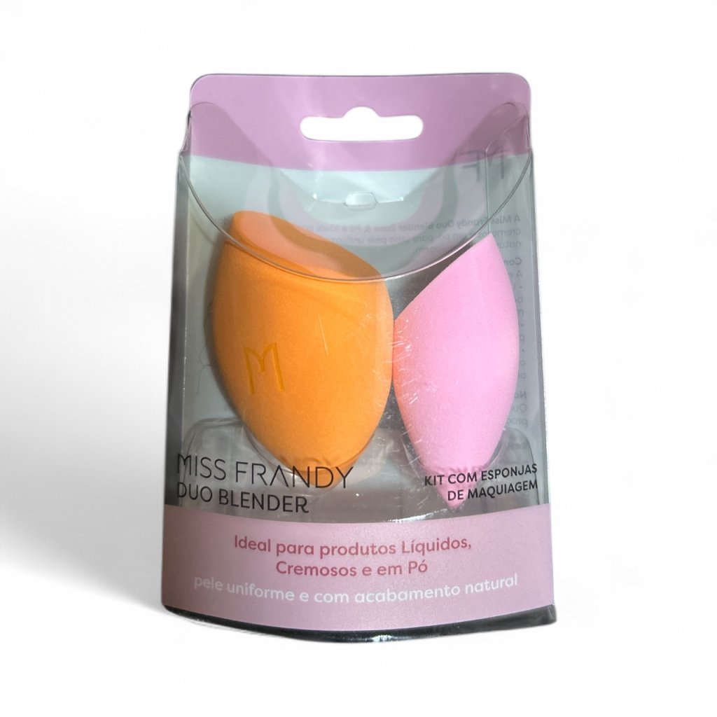 Kit 2 Esponjas Maquiagem Chanfradas Miss Frandy 
