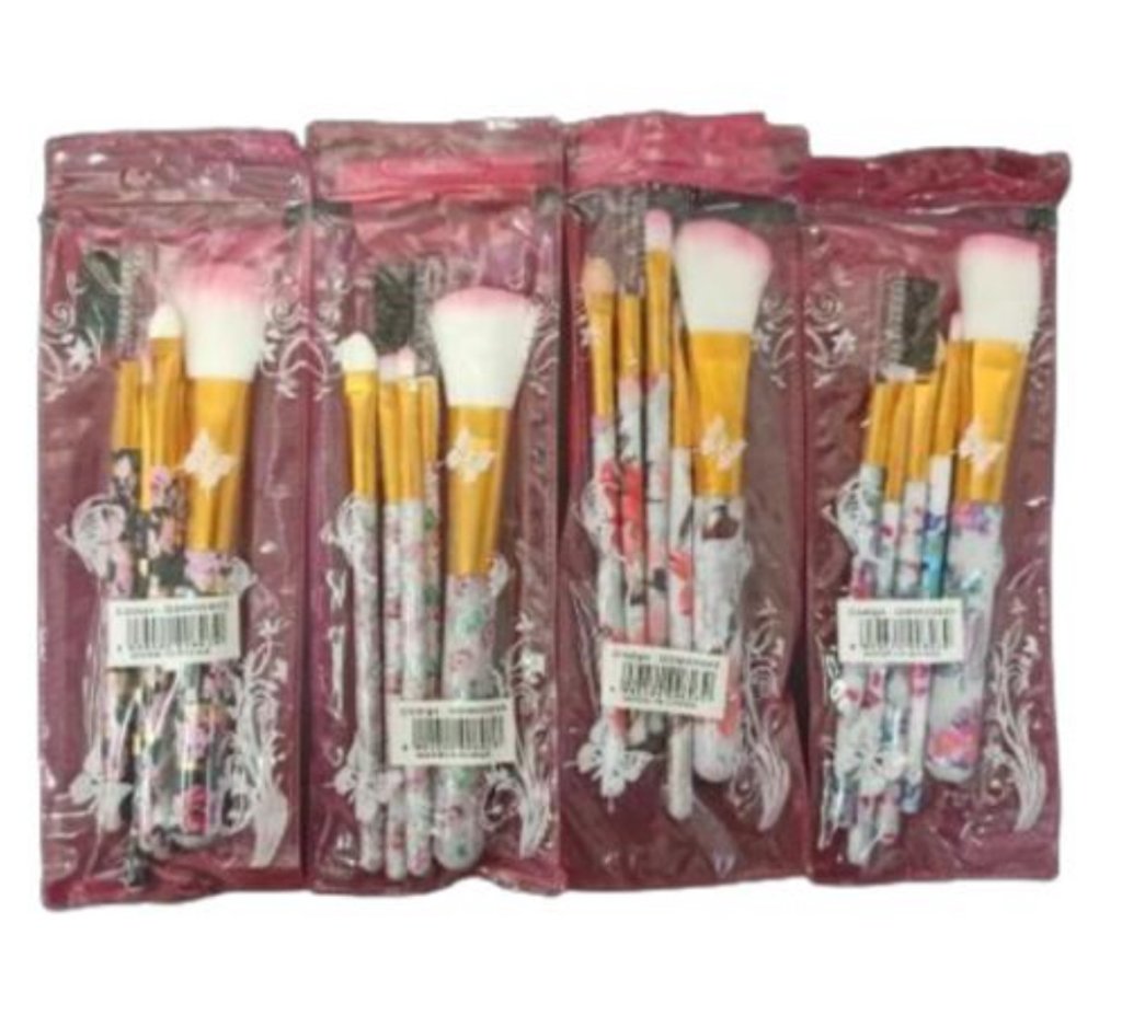 Kit 5 Mini Pincéis Estampados QBM803