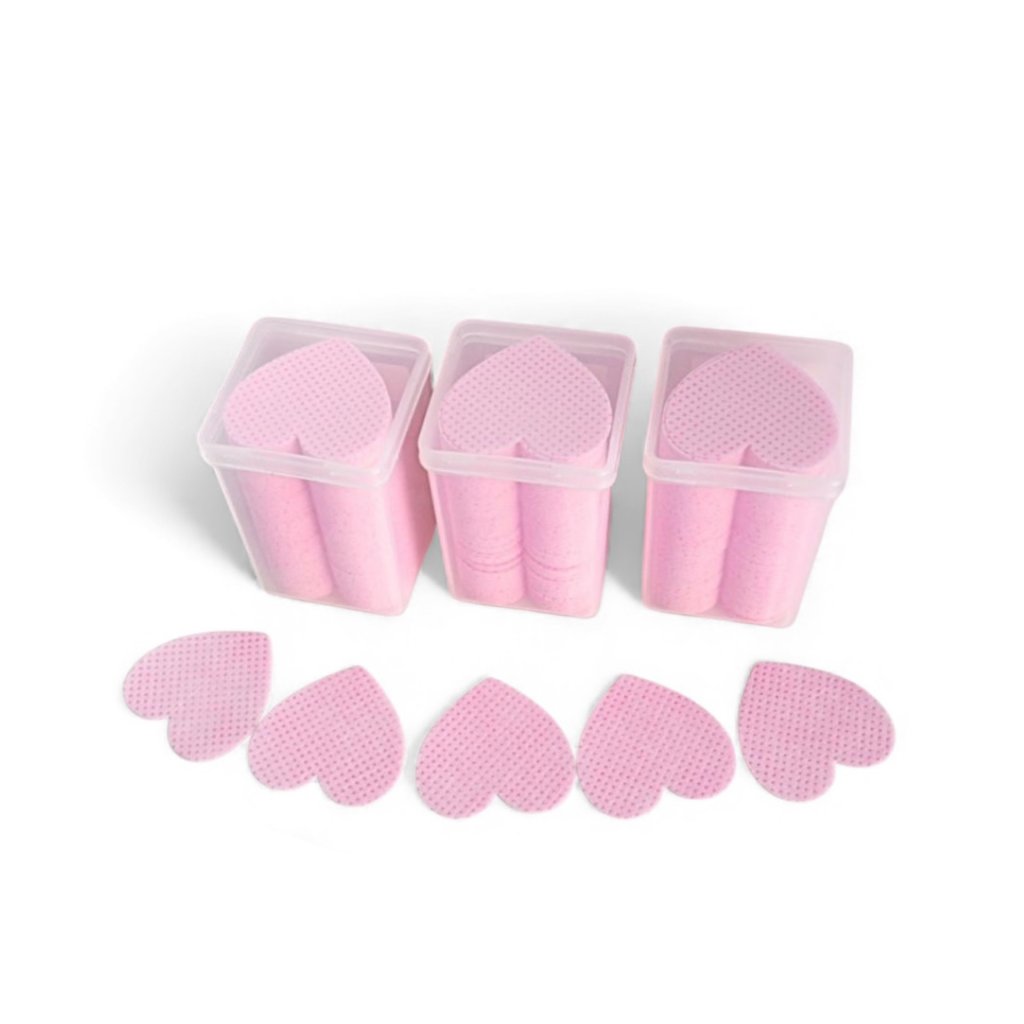 Kit 160 Lenços Removedor Esmalte Formato Coração MM5588