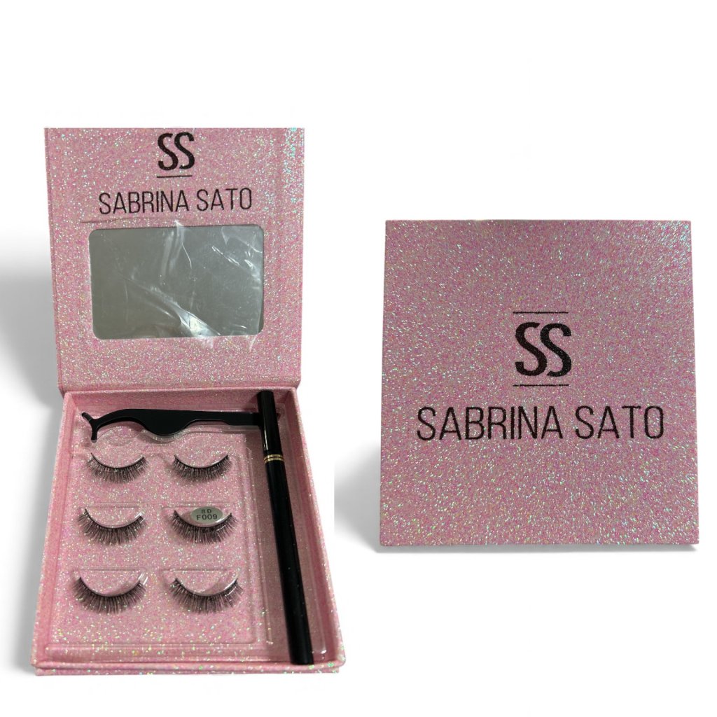 Kit 3 pares de Cílios com Caneta Magnética e Pinça SS1333