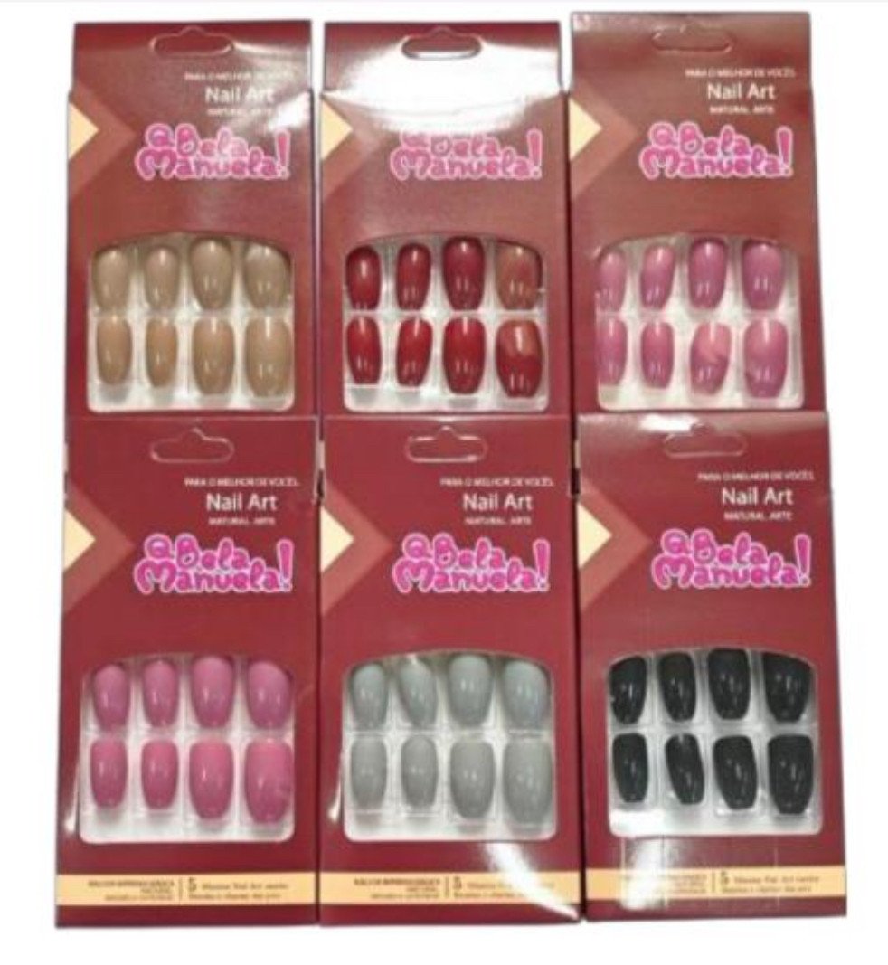 Unha Postiça Autocolante Bailarina QBM751