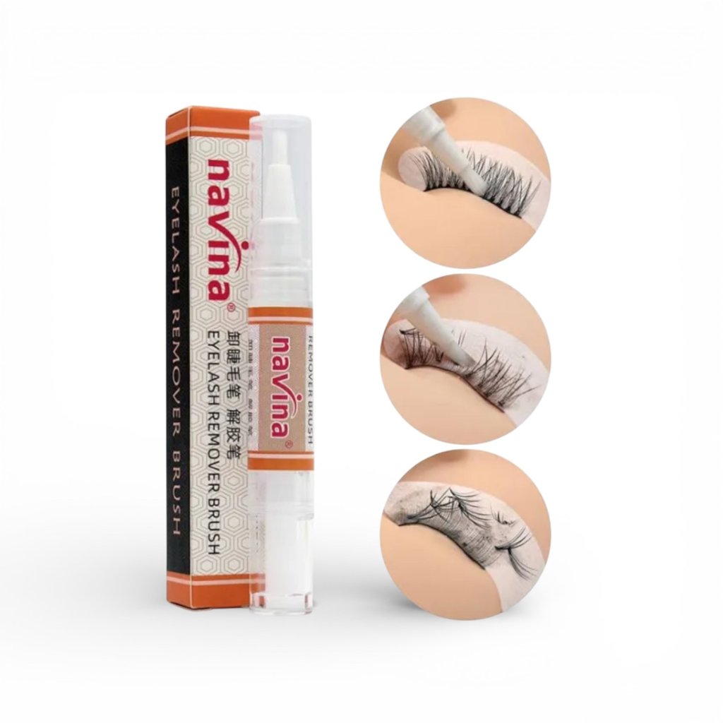 Removedor Cola de Cílios Caneta Navina 