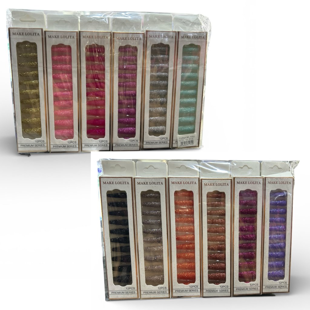 Unha Postiça Bailarina c/Glitter M1162