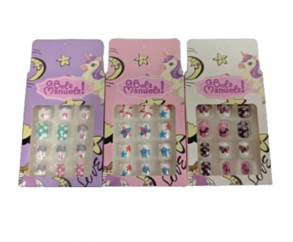 Unha Postiça Autocolante Infantil QBM740