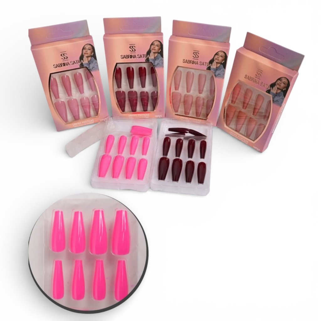 Unha Postiça Autocolante Bailarina Alongada Sortidas SP1198