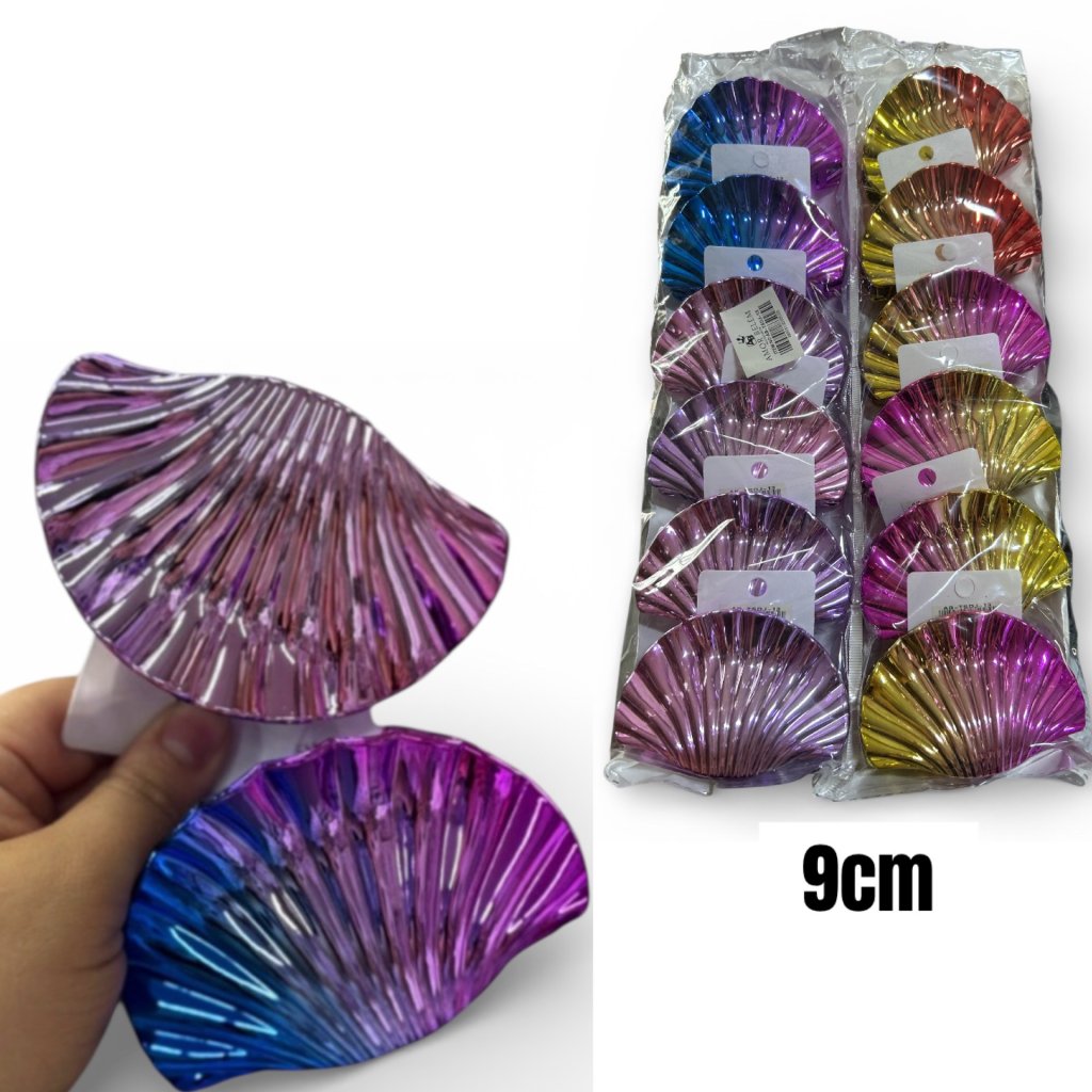 Piranha de Cabelo Concha Gr. 9cm Sortidas AB-TSDJ-13