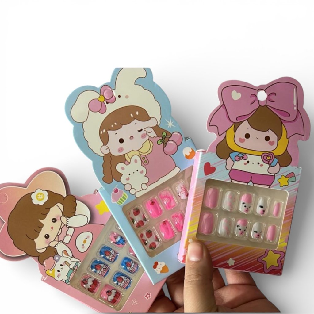 Unha Postiça Autocolante Infantil Amor Belém 8610-6