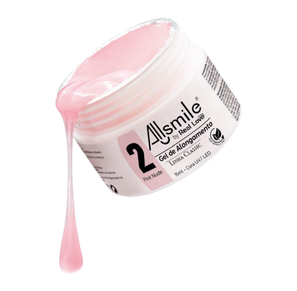  Gel de Alongamento Allsmile by Real Love Pink Nude LT-2