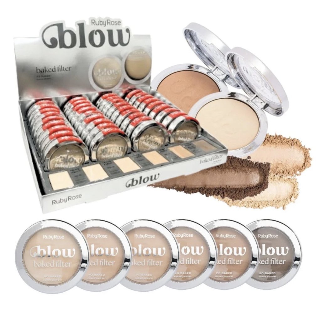 Pó Compacto Baked Filter Blow Ruby Rose HB-M408