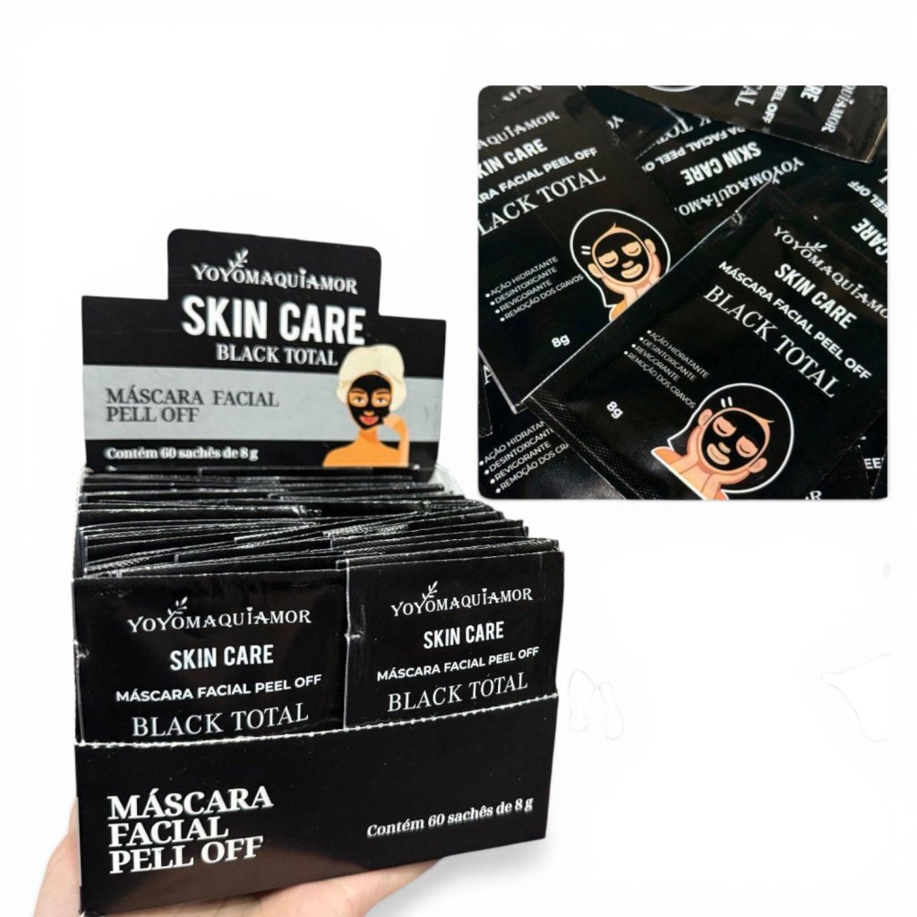 Sache Máscara Facial Black Total YoYoMaquiamor 8g YY-M11