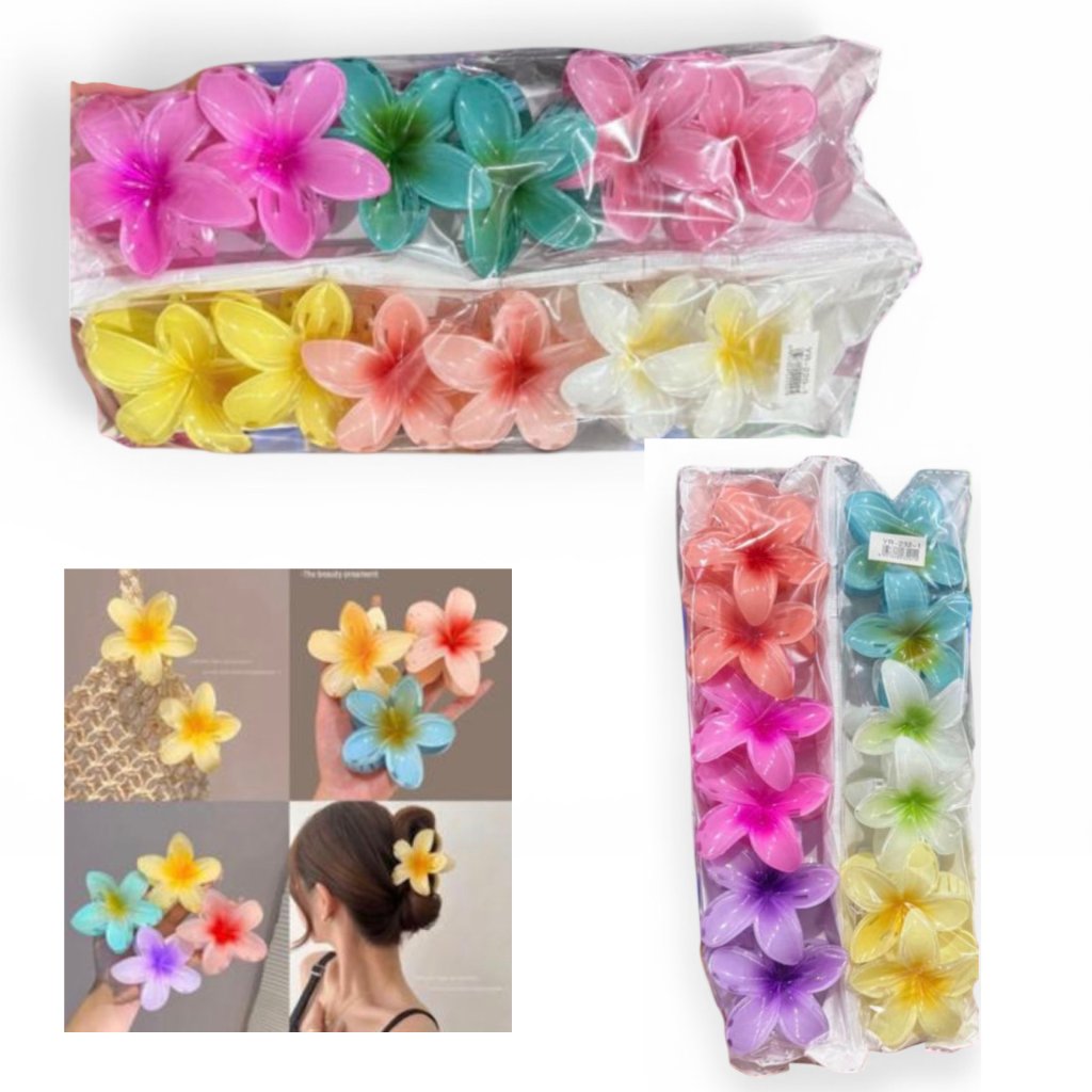 Piranha Cabelo Flor Sortidas 8cm