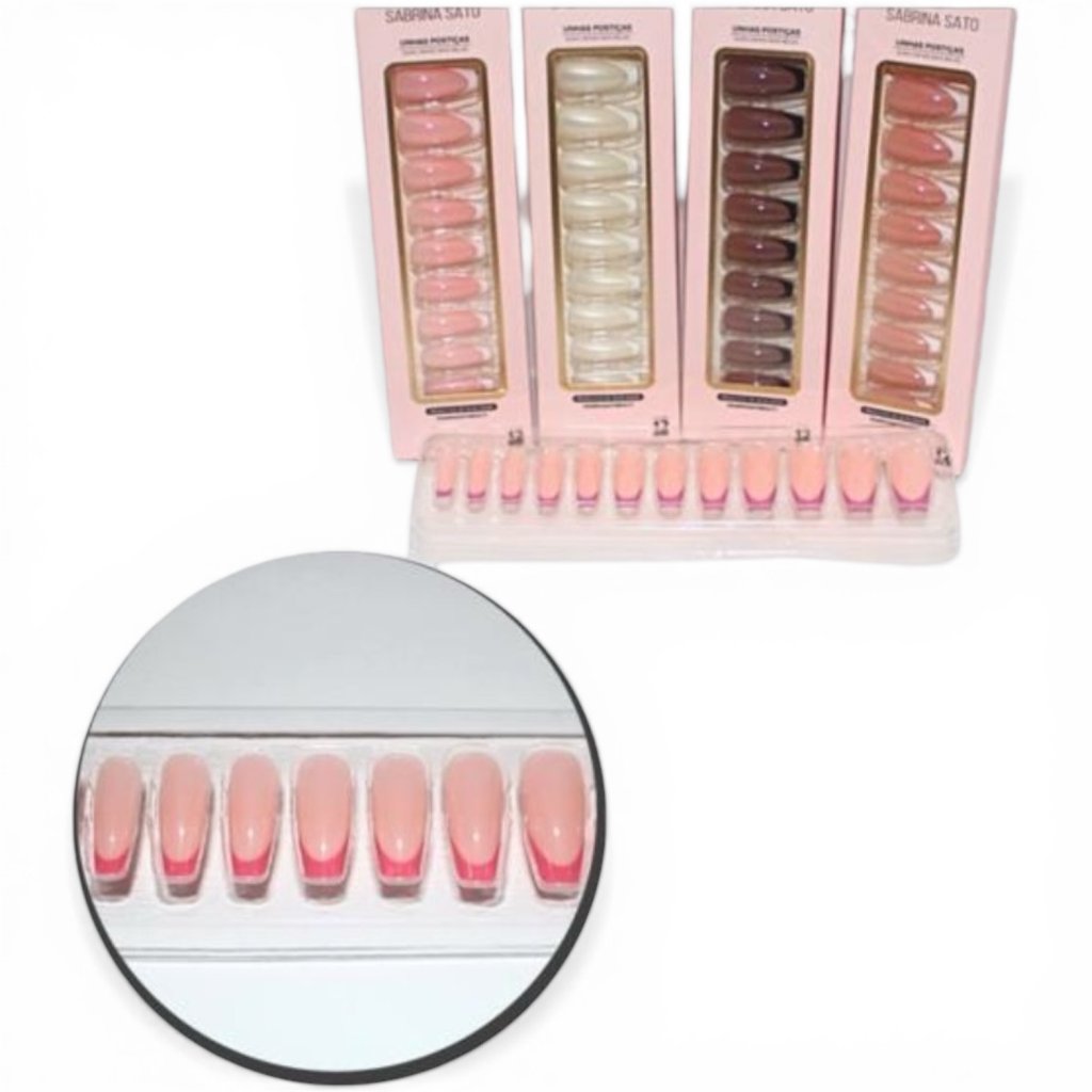 Unha Postiça Autocolante Bailarina Francesinha SP1317