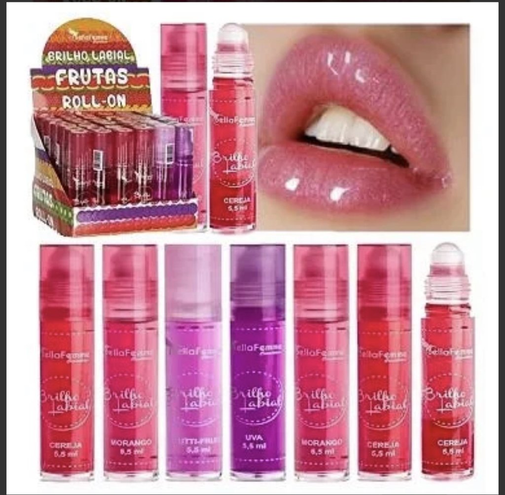 Brilho Labial Rolim Frutas Bella Femme BF10013