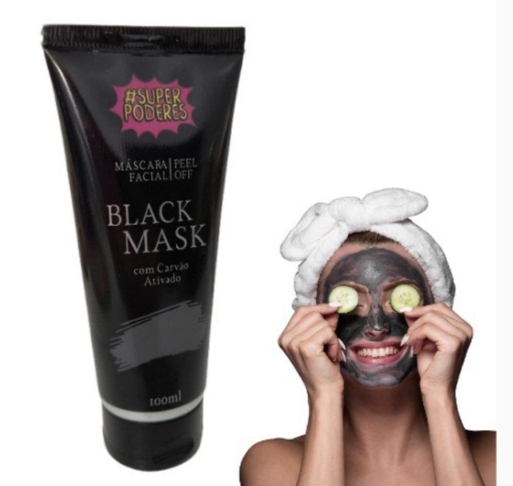 Black Mask Peel Off c/ Carvão Ativado Super Poderes