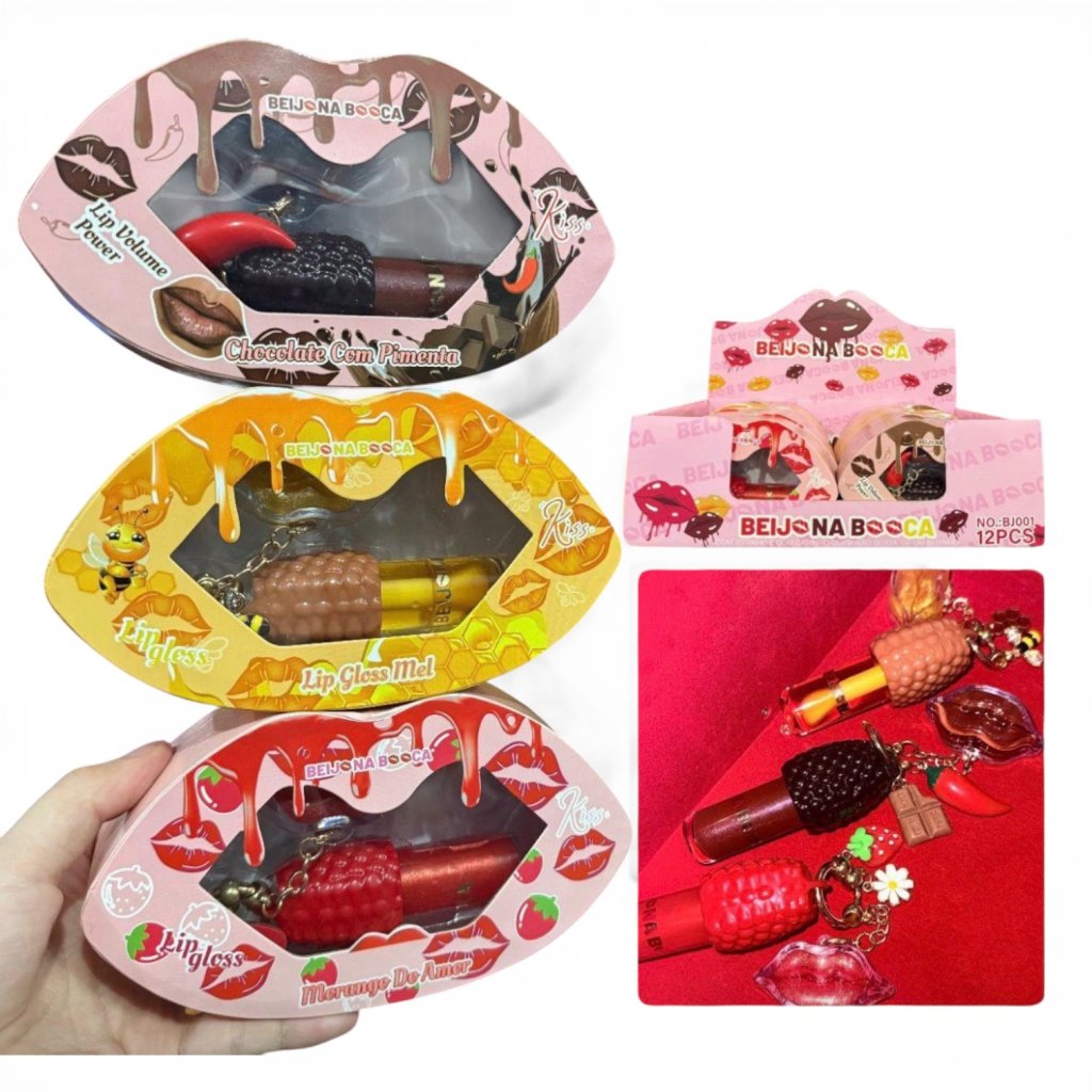 Lip Gloss com Chaveiro Beijoca BJ001