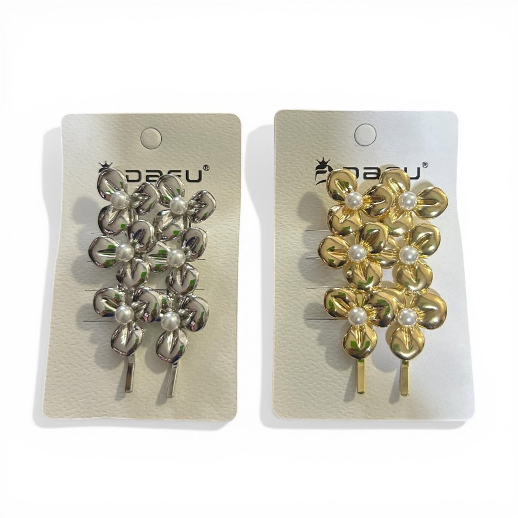 Par presilhas Flores Metal DF428