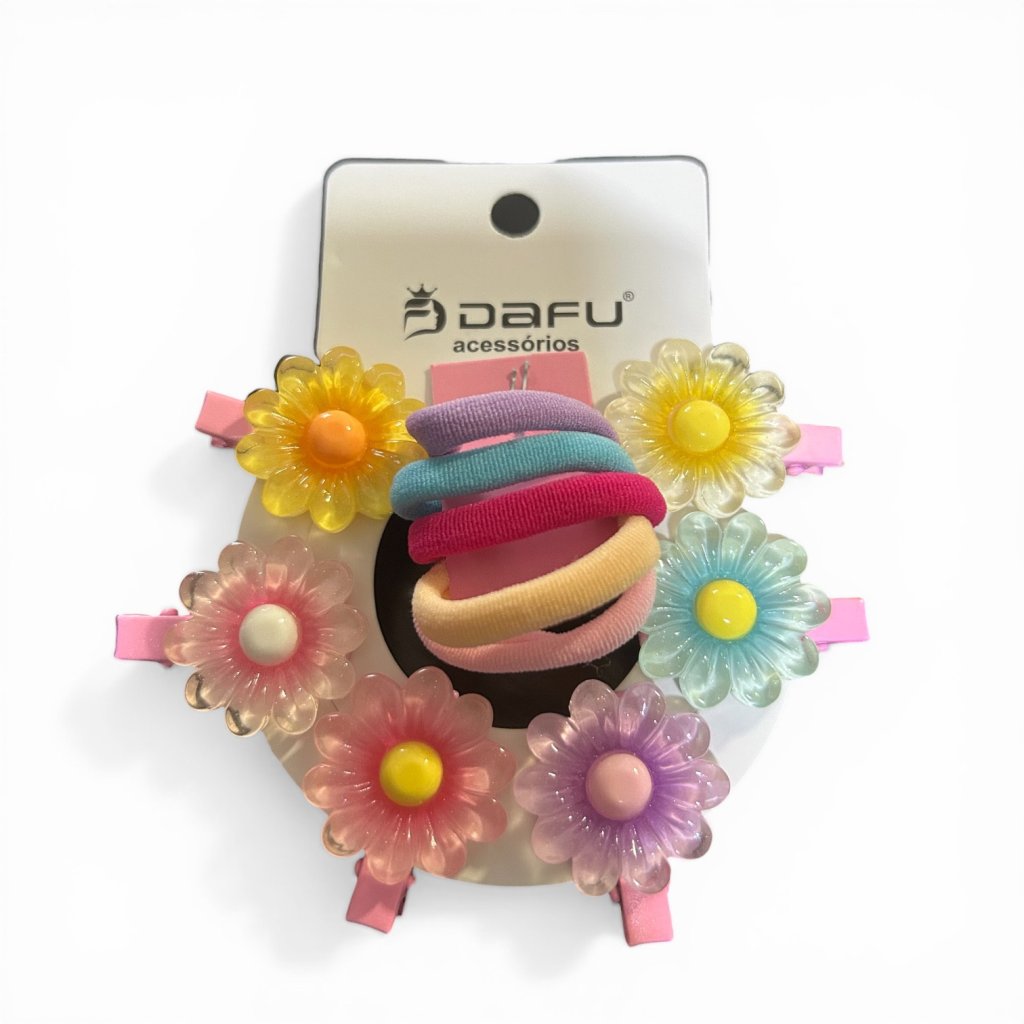 Kit Xuxinhas e Mini Presilhas Flor DF418