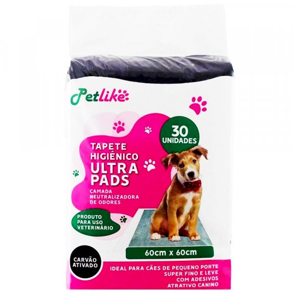 Tapete Higiênico Ultra Pads Carvão 30un 60x60