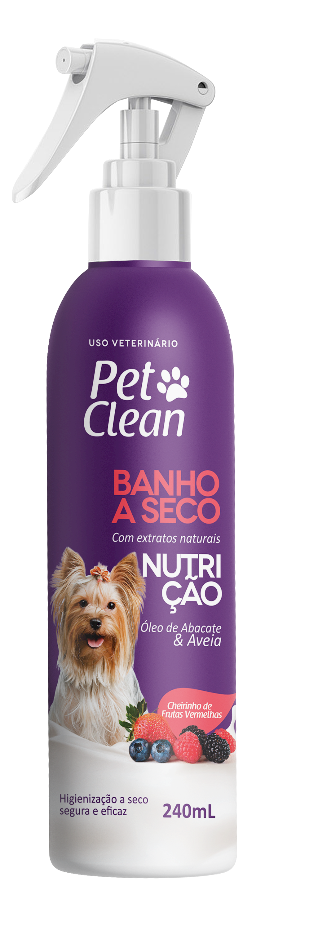 Banho a Seco Nutrição 240ml Pet Clean