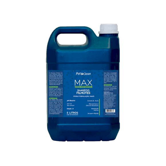 Shampoo Max Filhotes 5L Pet Clean