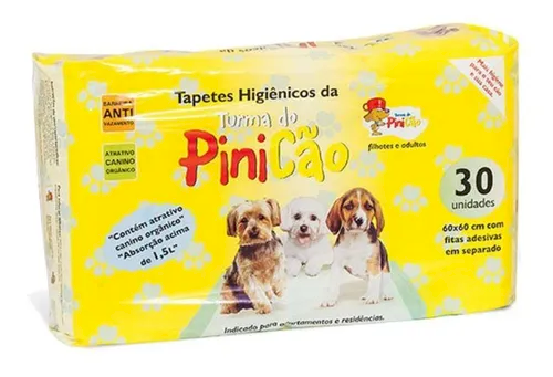 Tapete Higiênico 60x60 30und Pinicão