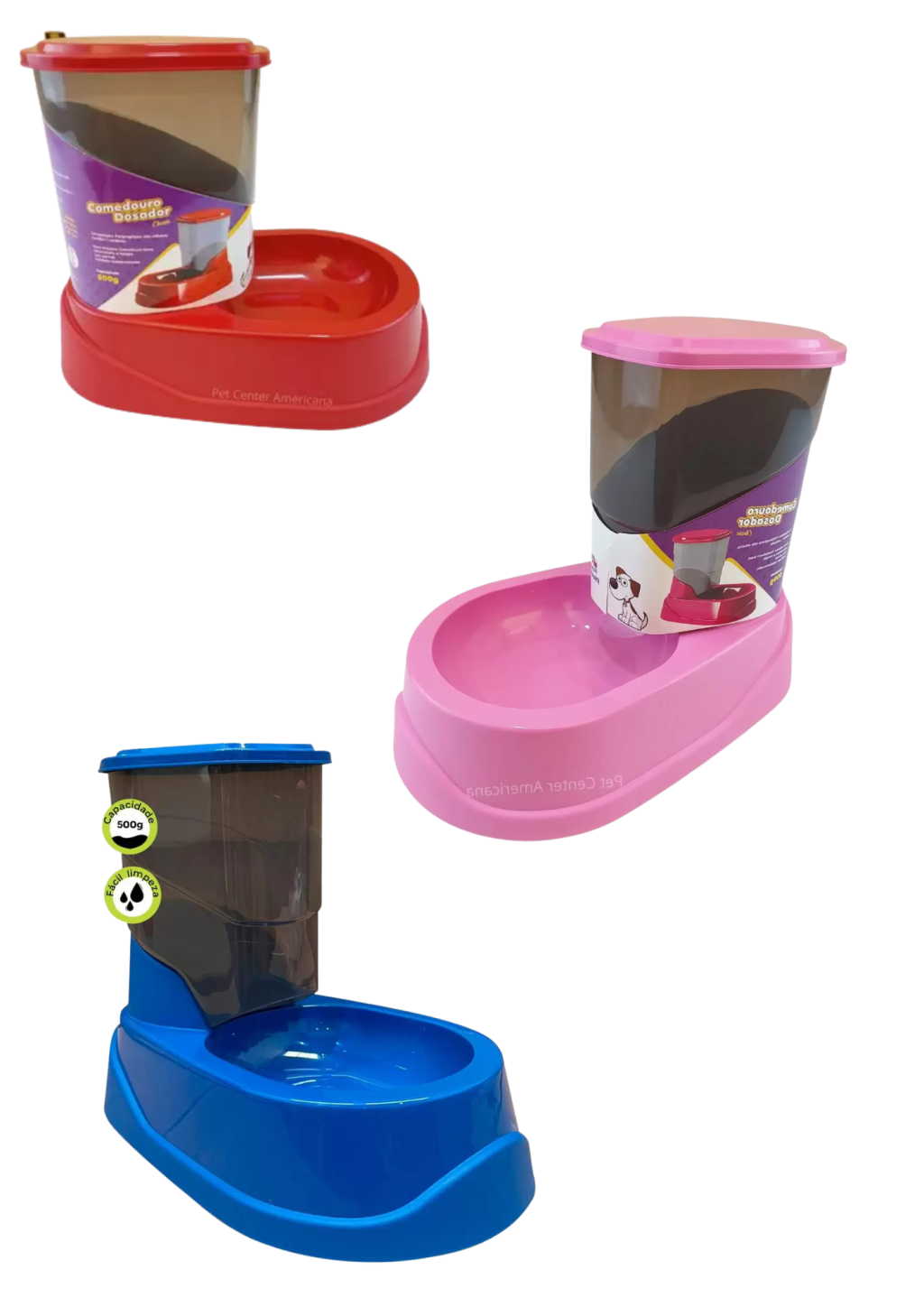 Comedouro Dosador Classic Four Plastic