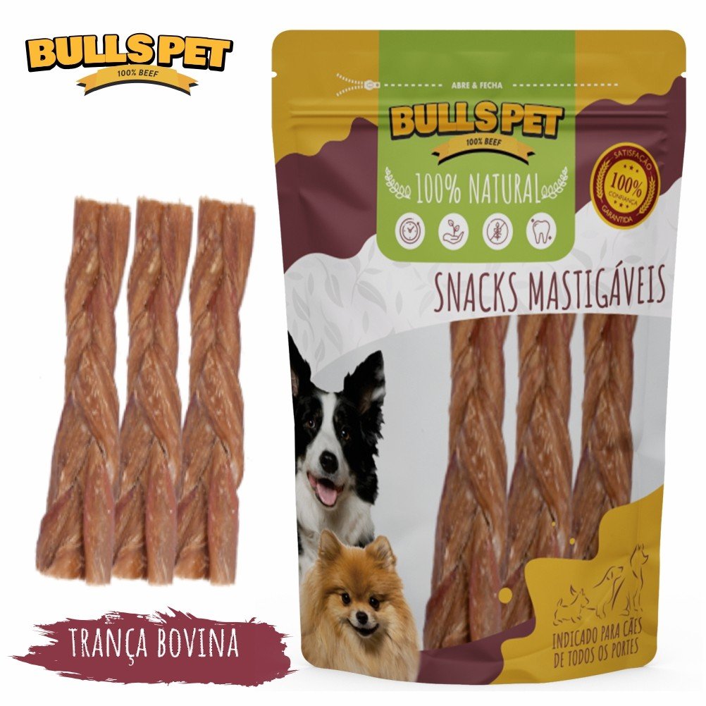 Trança Bovina Sache C/3un Bulls pet