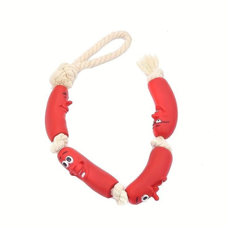 Brinq Puxador Salsicha Corda 39cm SUTT