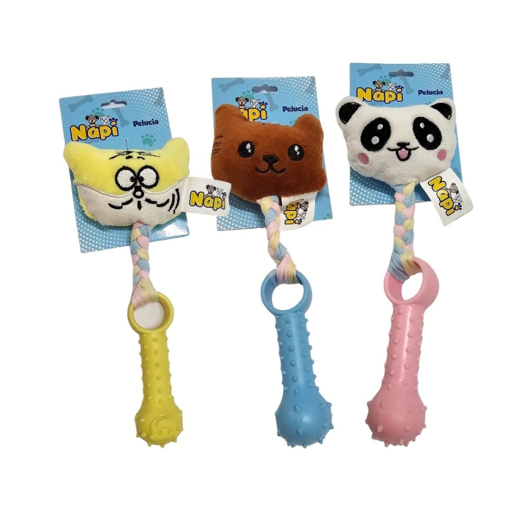 Brinq Mordedor Pet Pelucia Bichinho C/Chupeta NAPI