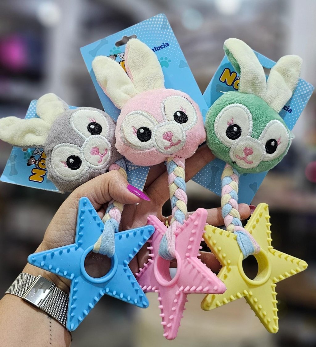 Brinq Mordedor Pelucia Coelho C/Estrela Napi