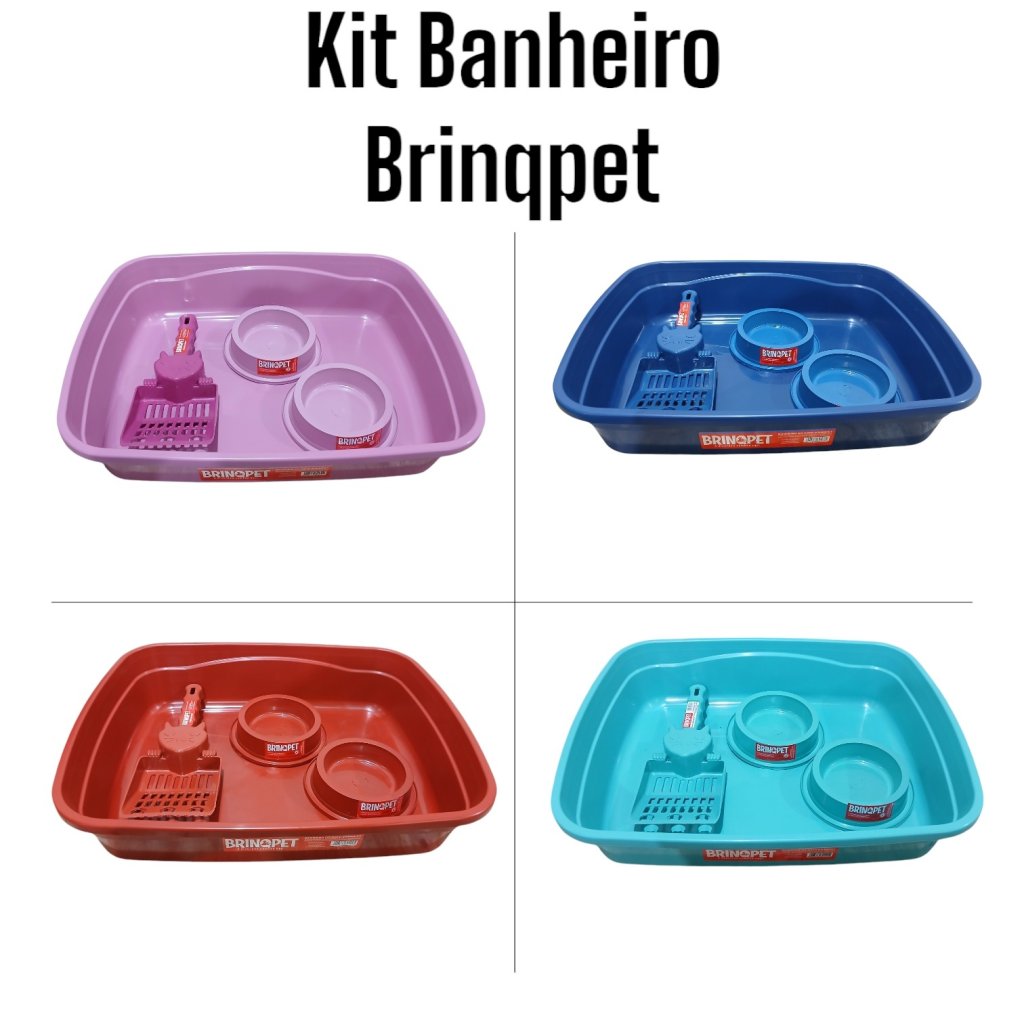 Kit Banheiro Gato BRINQPET